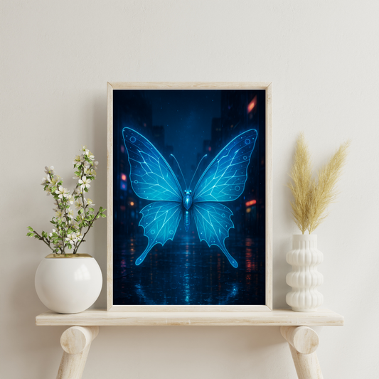 Zodiac Butterflies - Aquarius Digital Print