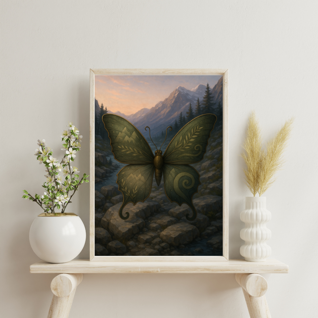 Zodiac Butterflies - Capricorn Digital Print