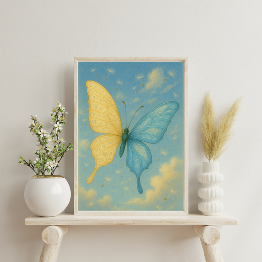 Zodiac Butterflies - Gemini Digital Print