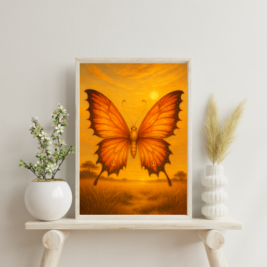 Zodiac Butterflies - Leo Digital Print