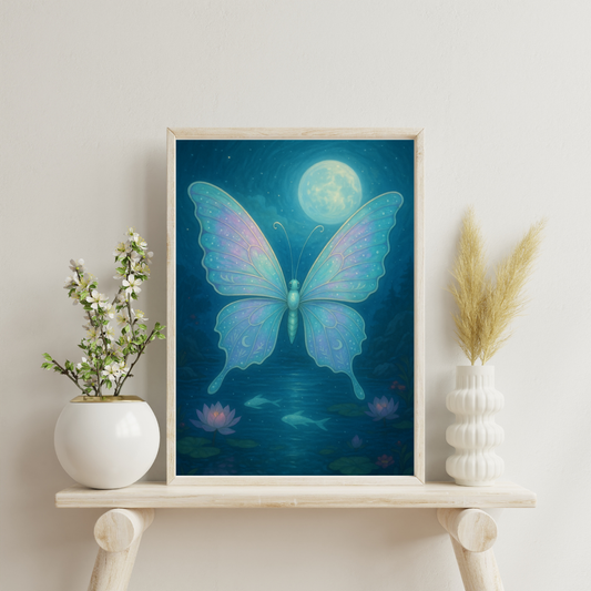 Zodiac Butterflies - Pisces Digital Print