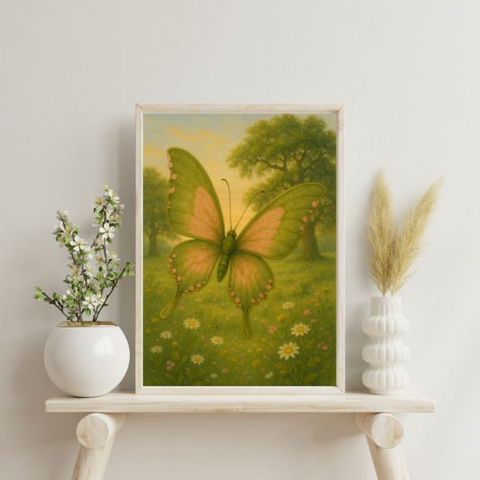 Zodiac Butterflies - Taurus Digital Print