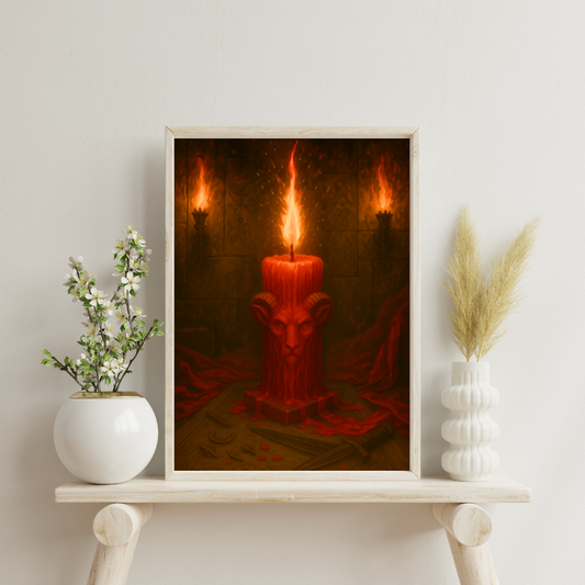 Zodiac Candles - Aries Digital Print