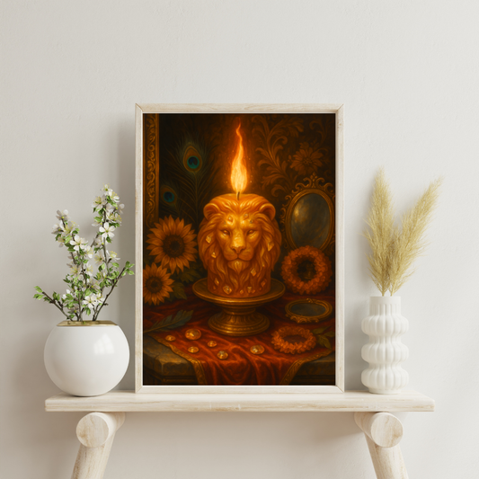 Zodiac Candles - Leo Digital Print
