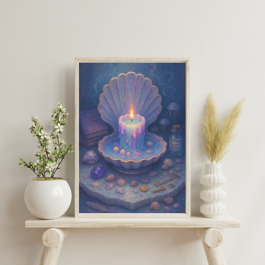 Zodiac Candles - Pisces Digital Print