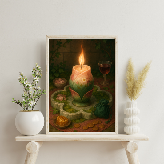 Zodiac Candles - Taurus Digital Print