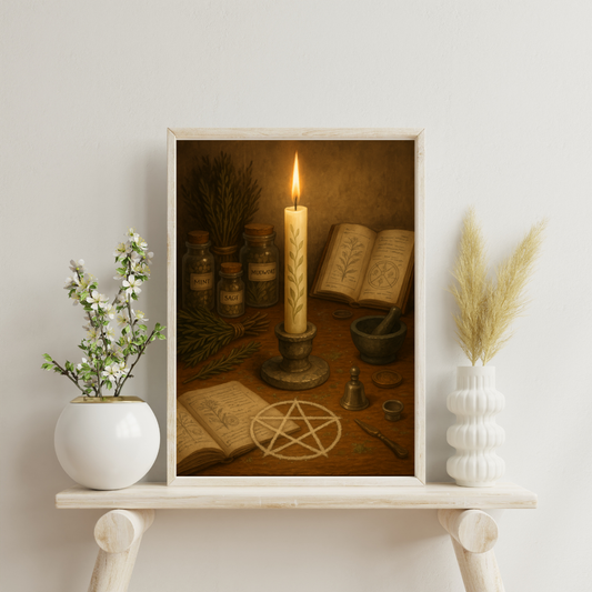 Zodiac Candles - Virgo Digital Print