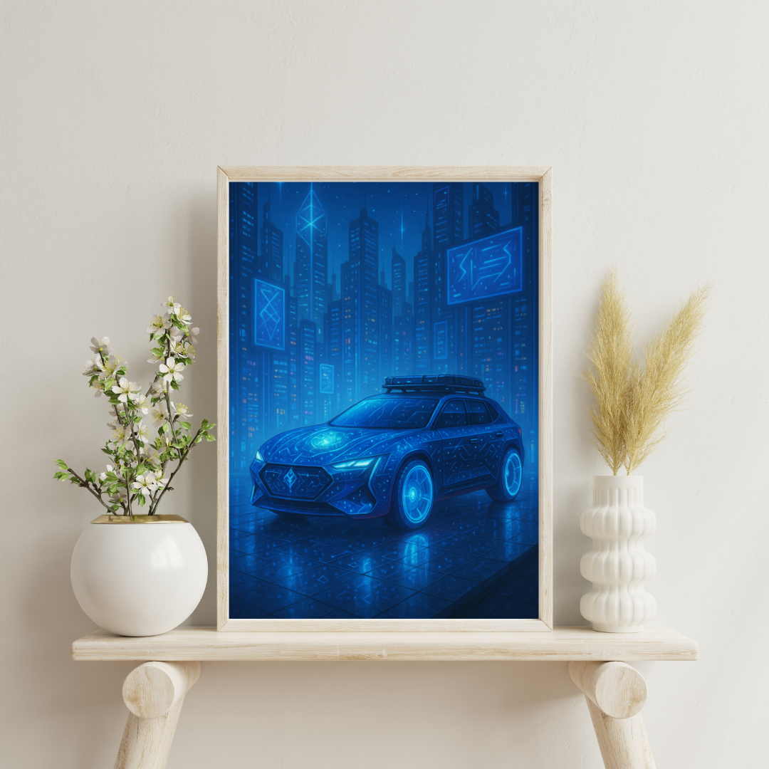 Zodiac Cars - Aquarius Digital Print