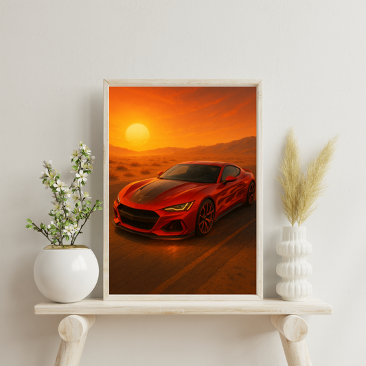 Zodiac Cars - Aries Digital Print