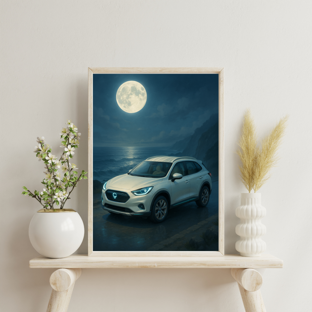 Zodiac Cars - Cancer Digital Print