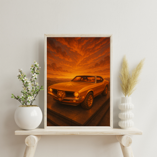Zodiac Cars - Leo Digital Print