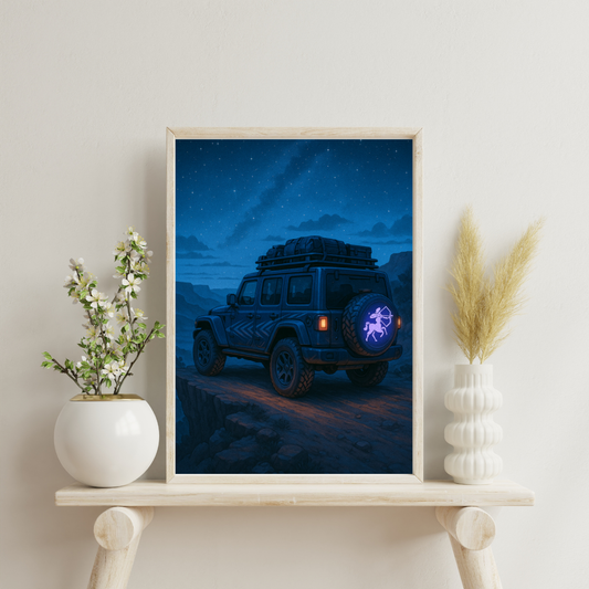 Zodiac Cars - Sagittarius Digital Print