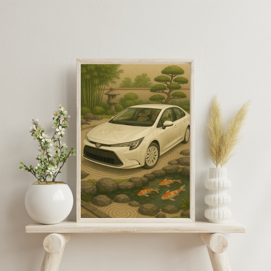 Zodiac Cars - Virgo Digital Print