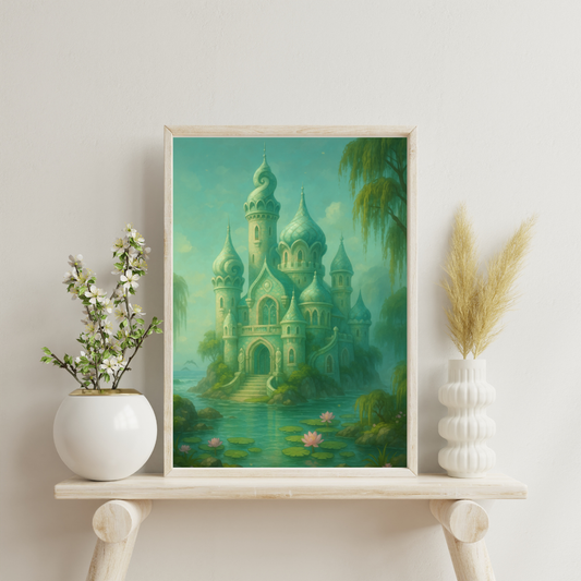 Zodiac Castles - Pisces Digital Print