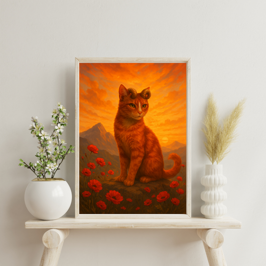 Zodiac Cats - Aries Digital Print