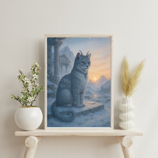Zodiac Cats - Capricorn Digital Print