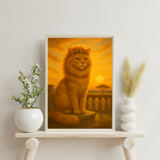 Zodiac Cats - Leo Digital Print