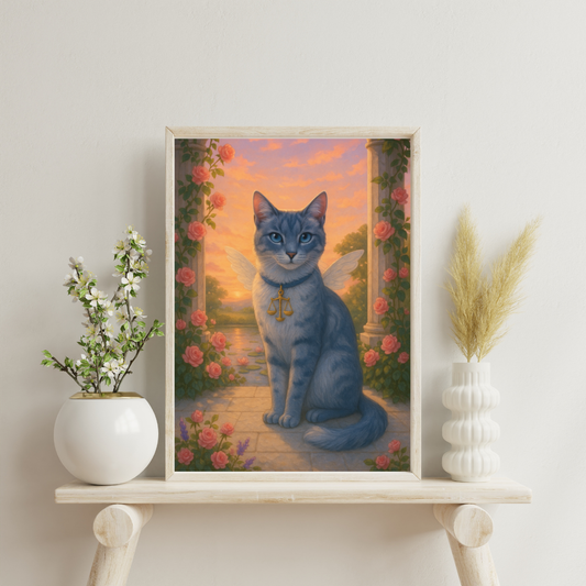 Zodiac Cats - Libra Digital Print