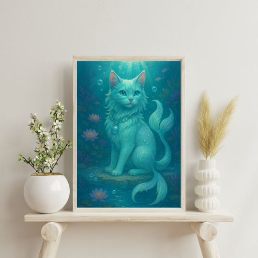 Zodiac Cats - Pisces Digital Print