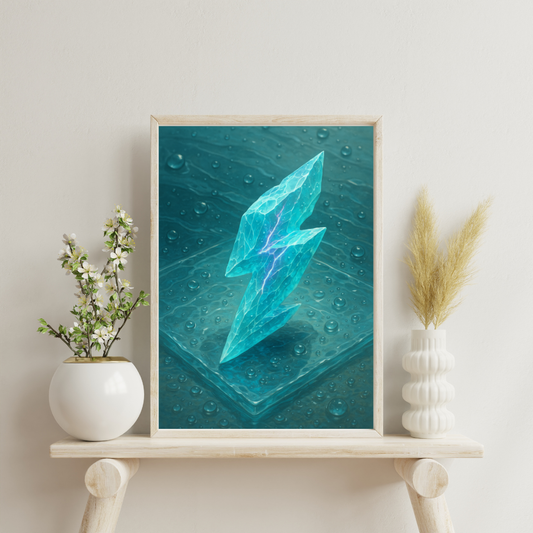 Zodiac Crystals - Aquarius Digital Print