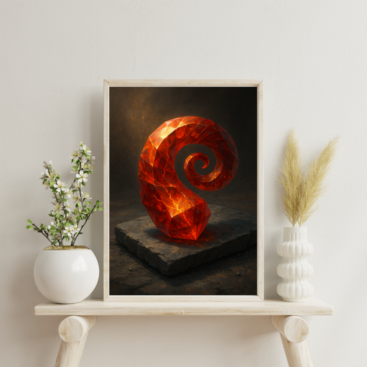 Zodiac Crystals - Aries Digital Print