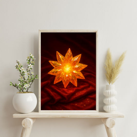 Zodiac Crystals - Leo Digital Print