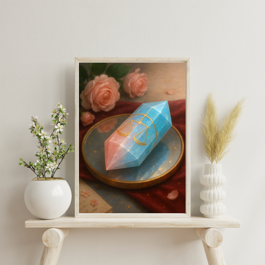 Zodiac Crystals - Libra Digital Print