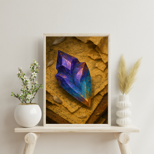 Zodiac Crystals - Sagittarius Digital Print