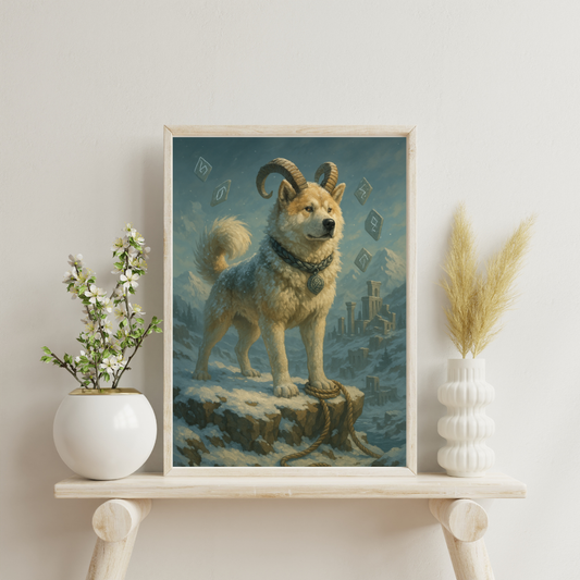 Zodiac Dogs - Capricorn Digital Print