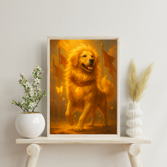 Zodiac Dogs - Leo Digital Print