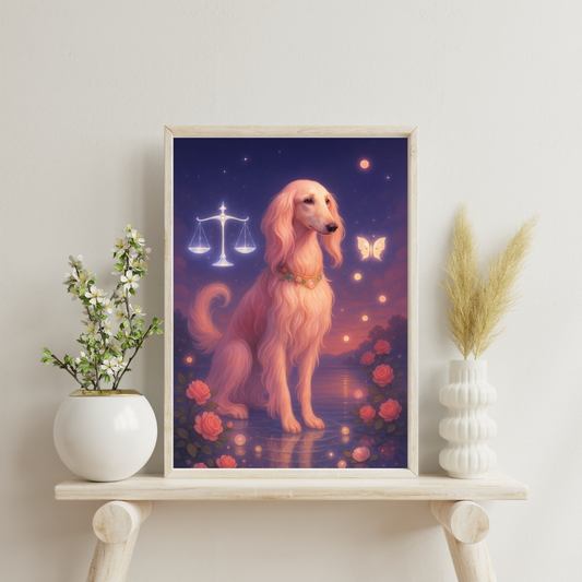 Zodiac Dogs - Libra Digital Print