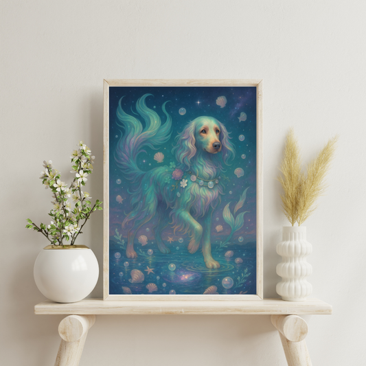 Zodiac Dogs - Pisces Digital Print