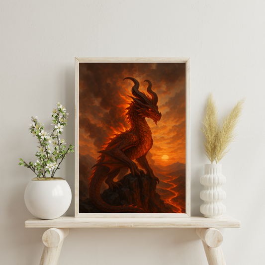 Zodiac Dragons - Aries Digital Print