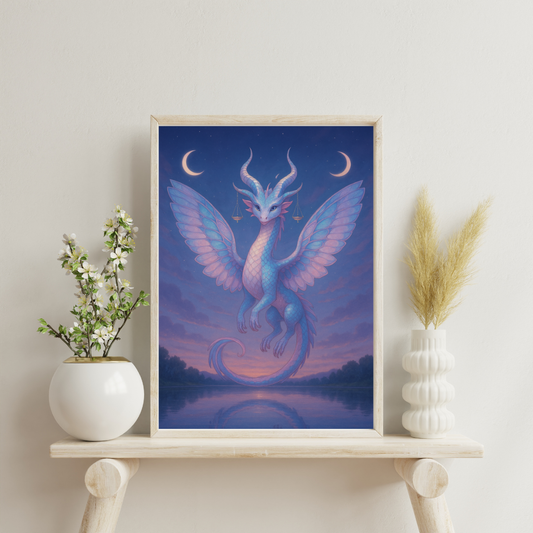 Zodiac Dragons - Libra Digital Print