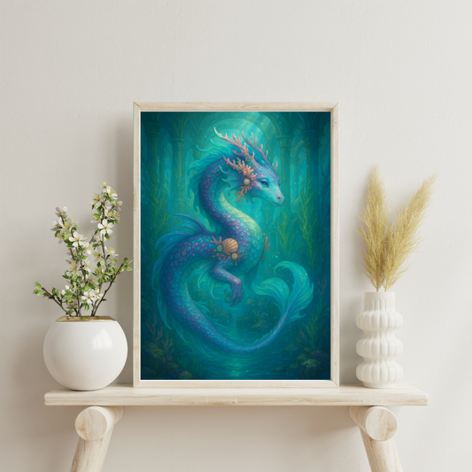 Zodiac Dragons - Pisces Digital Print