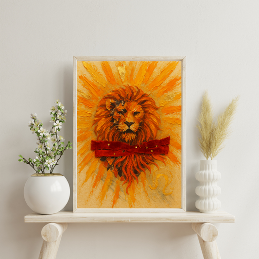 Zodiac Echoes - Leo Digital Print