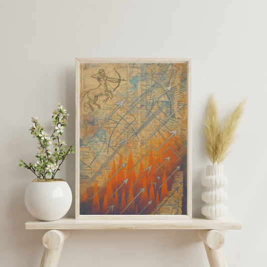 Zodiac Echoes - Sagittarius Digital Print