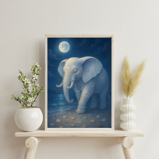 Zodiac Elephants - Cancer Digital Print