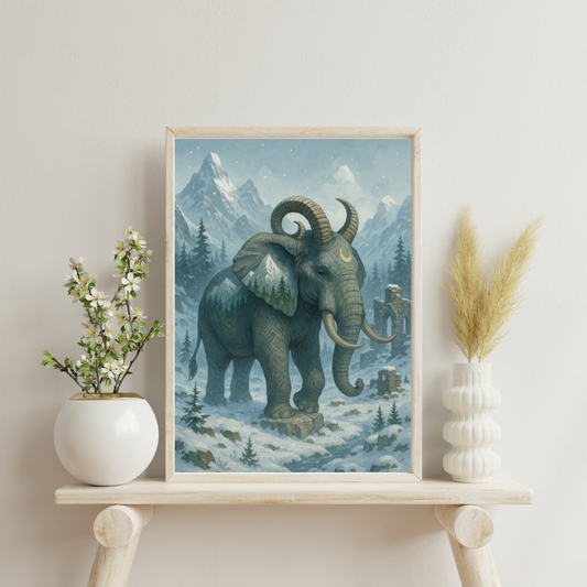 Zodiac Elephants - Capricorn Digital Print