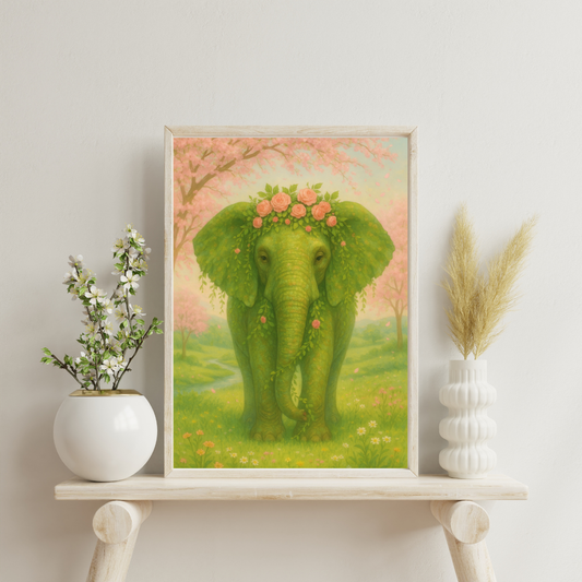 Zodiac Elephants - Taurus Digital Print