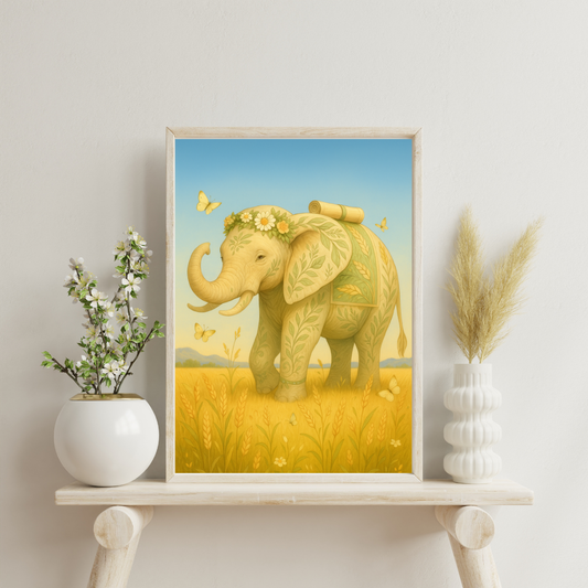 Zodiac Elephants - Virgo Digital Print