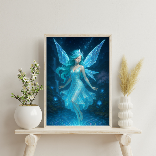 Zodiac Fairies - Aquarius Digital Print