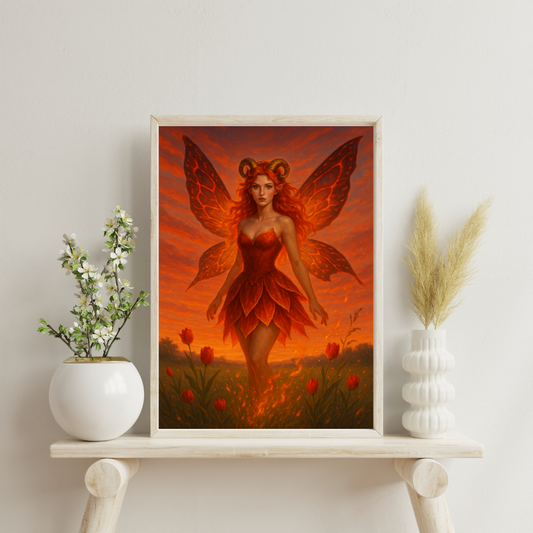Zodiac Fairies - Aries Digital Print