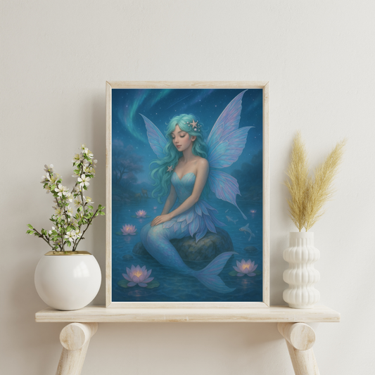 Zodiac Fairies - Pisces Digital Print