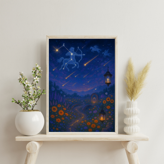 Zodiac Gardens - Sagittarius Digital Print