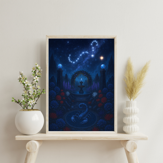 Zodiac Gardens - Scorpio Digital Print