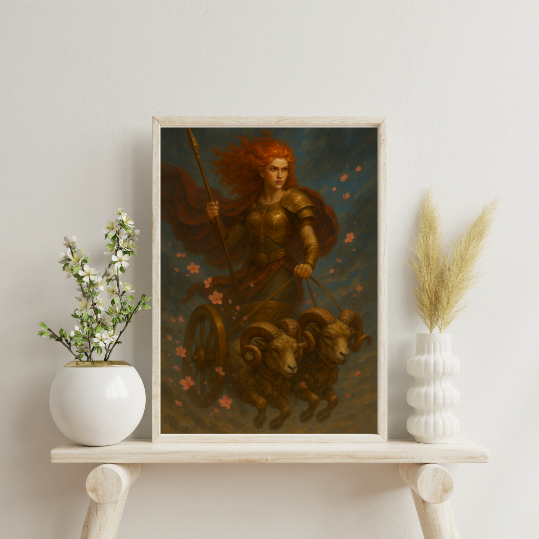 Zodiac Goddesses - Aries Digital Print