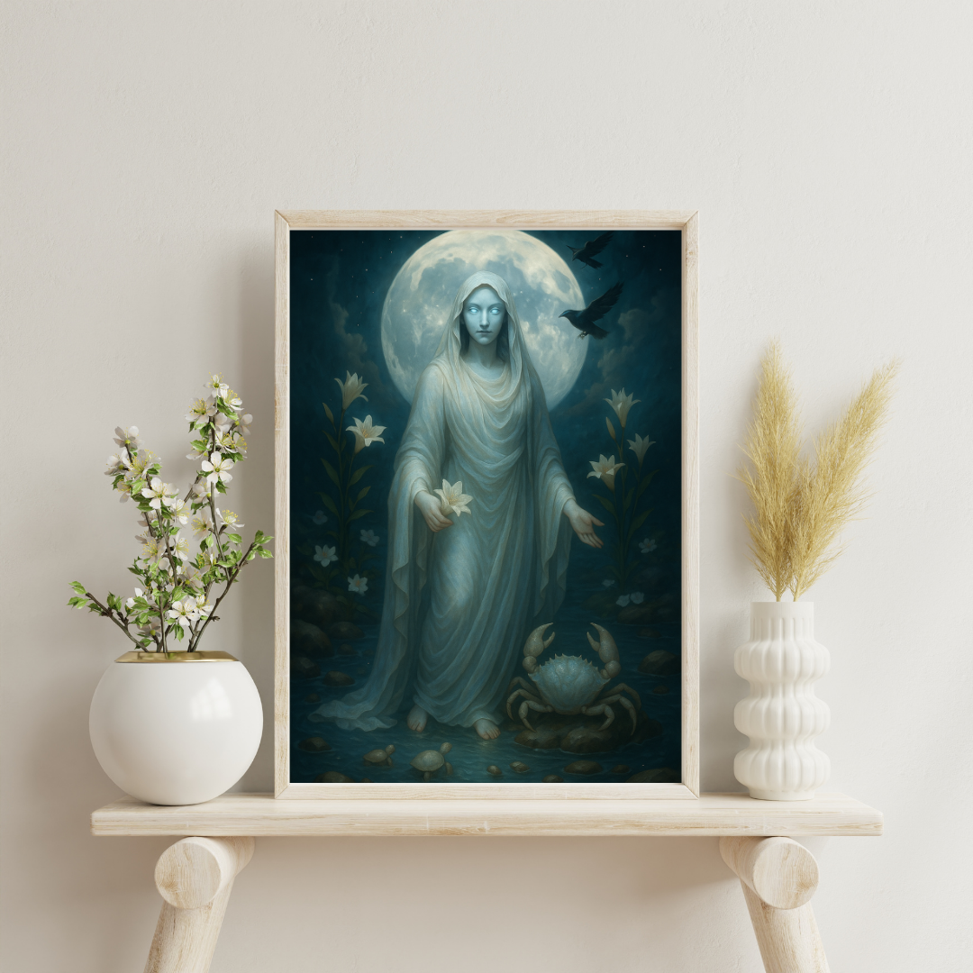 Zodiac Goddesses - Cancer Digital Print