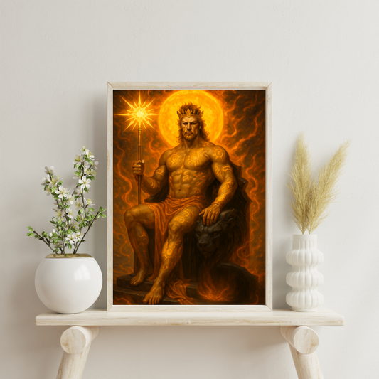 Zodiac Gods - Leo Digital Print