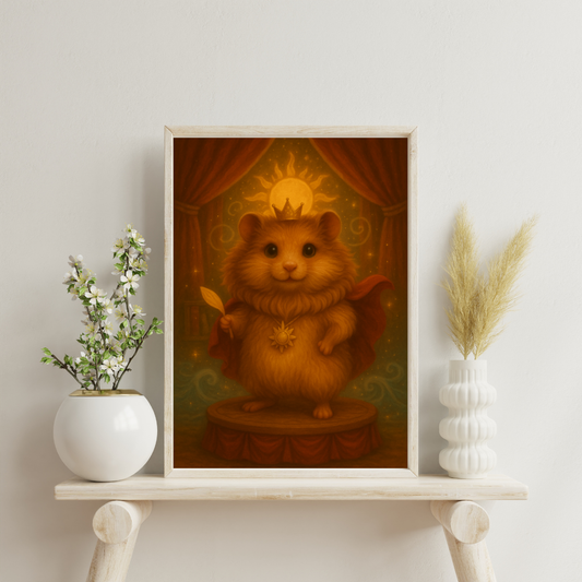 Zodiac Hamsters - Leo Digital Print